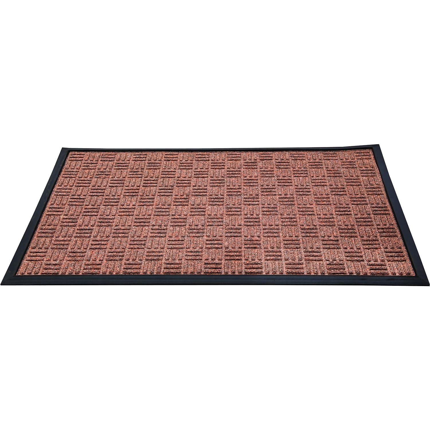 EcoGuard 48'' x 32'' Brown Heavy Duty Outdoor Rubber Mat
