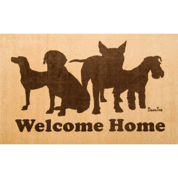Doortex® Welcome Dog Design Door Mat - 24" x 39"