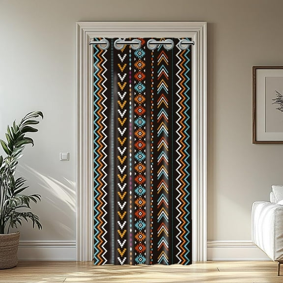 Doorway Curtain Geometric Door Curtain Sliding Closet Door Curtains Room Divider Curtains