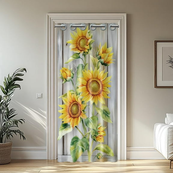 Doorway Curtain Sunflower Door Curtain Sliding Closet Door Curtains Room Divider Curtains for Window Living Room Bedroom Doorways Classroom 39x79inch Mixed Color 1pc