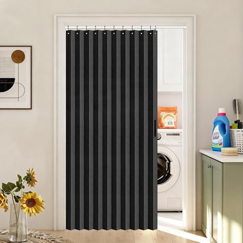 Doorway Curtains Privacy - Black Curtains for Closets Without Doors ...