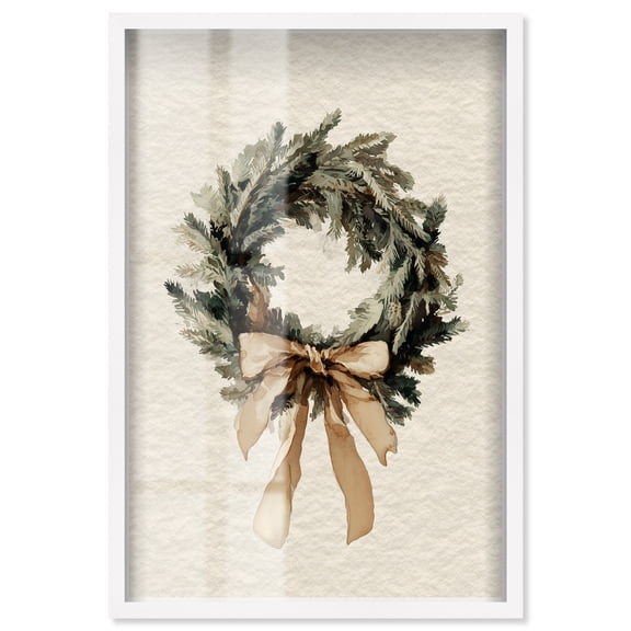 Doorway Delight Shadowbox Print Christmas Wall Decor by Art Remedy, White Frame, 31 x 46