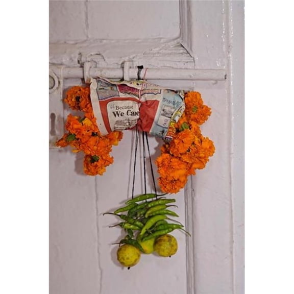 Doorway Details Among the Gullies of Delhi India Poster Print by Adam Jones - 23 x 35 in.