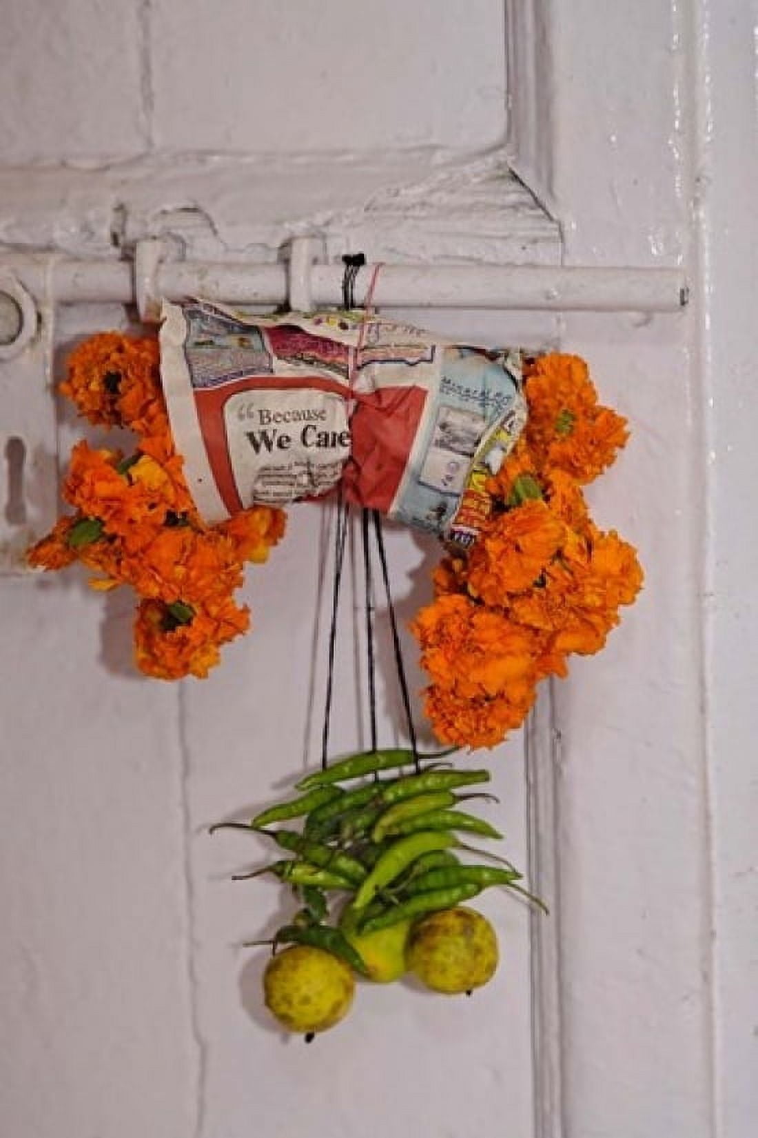Doorway details among the gullies of Delhi India Canvas Art - Adam Jones DanitaDelimont (11 x 17)
