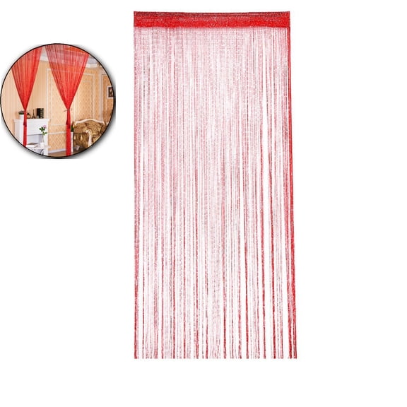 Doorways Door String Curtain 39.3"×78.7" Wall Panel Fringe Window Room Blind Divider Tassel Screen for Party Home Wedding Decorative