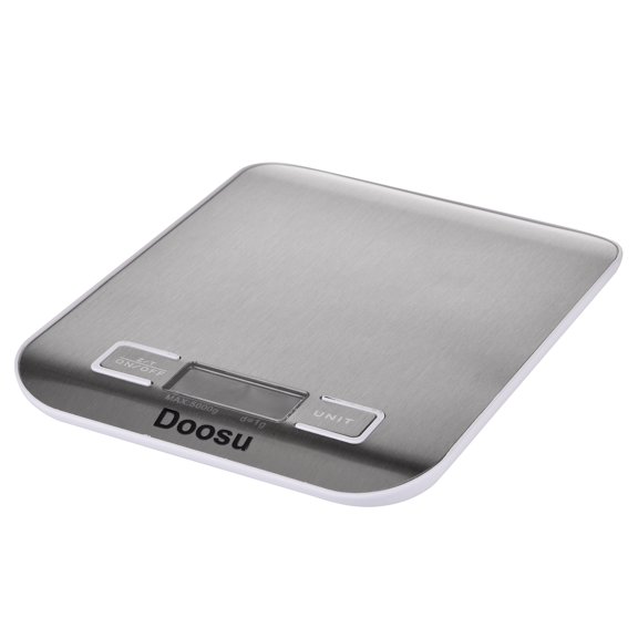 Doosu Electronic Weighing Scale for Kitchen Use: High Precision, Multi-Unit Conversion, Stainless Steel Platform