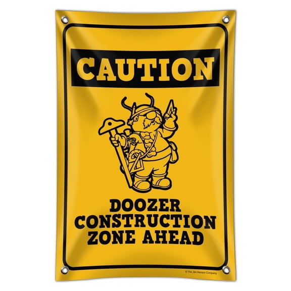 Doozer Construction Zone Ahead Fraggle Rock Home Business Office Sign