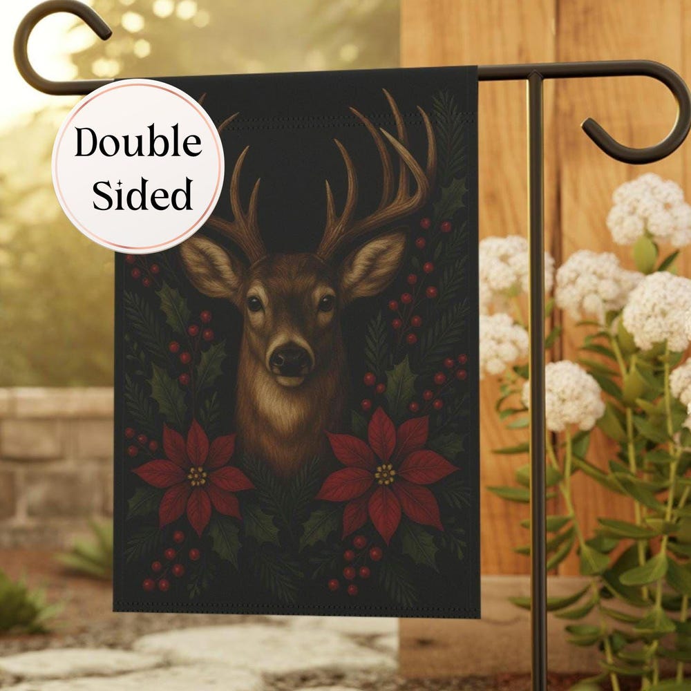 Dopaflag Chri.stm.as Deer Garden Flag, Chri.stm.as House Flag, Outdoor ...