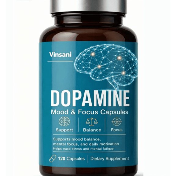 Dopamine Brain Support Dietary Supplement, 120 Capsules