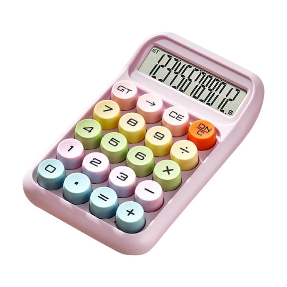 Dopamine Calculator Multifunctional Mechanical Keyboard Math Tool for Elementary School Students Durable Ergonomic Round Keys Compact 15x9.5cm Stylish Learning Accessory