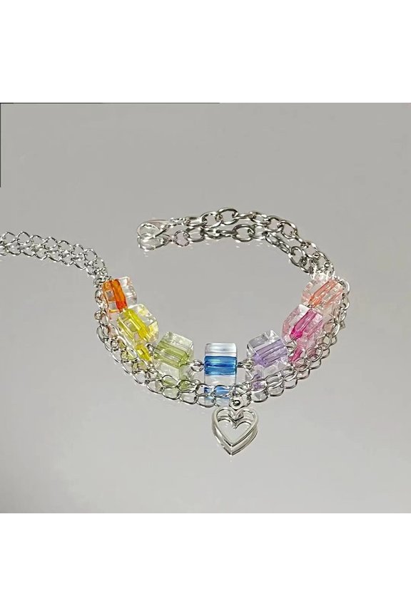 Dopamine Colored Beads on a Bracelet: Capturing the Essence