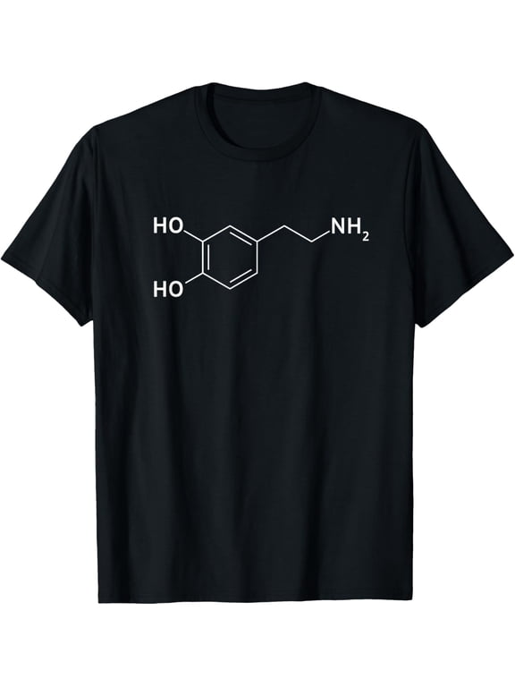 Dopamine Cool Chemical Molecule Chemistry T Shirts for Geeks
