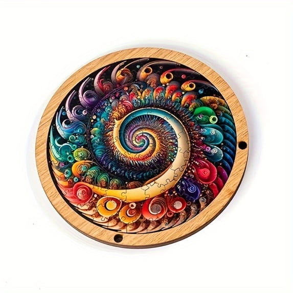 Dopamine Jigsaw Puzzles - Galaxy Infinity Irregular Wooden Educational Toys Puzzles, Adult Christmas Halloween Gifts