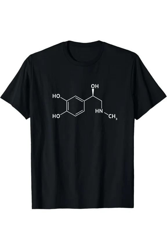 Dopamine Molecule Chemical Structure Science Biology Chemistry Unisex T-Shirt, S-5XL