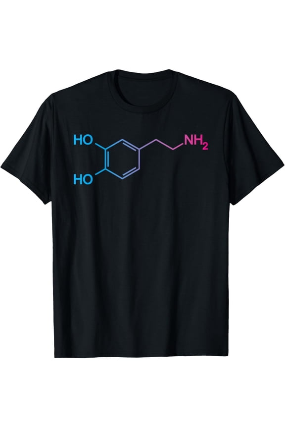 Dopamine Molecule Happiness - Biologist Gift Unisex T-Shirt