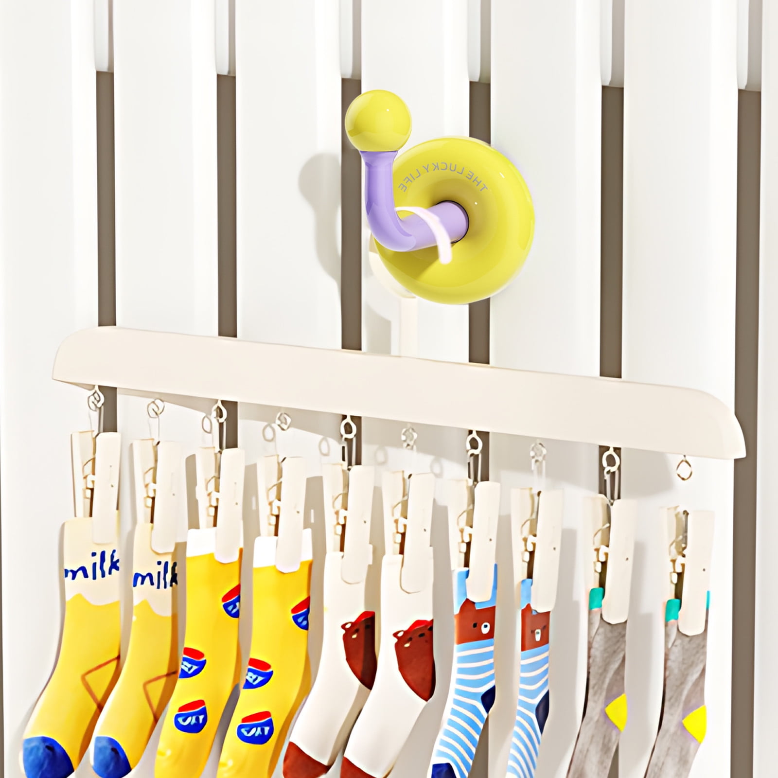 Hook Cloth Rack Dopamine Radiator Tube Hook, Clothes Rack for Socks and Small Drying ...