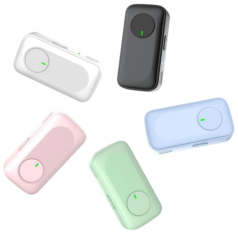 Dopamine Style Clip Mic | Pro Wireless Sound System, Colorful Design for Content Creators, USB Type C Charging, 2.4GHz Wireless, Rechargeable Lithium Polymer Battery