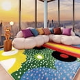 thumbnail image 1 of Dopamine Style Living Room Rug, Large Area Non Slip Floor Carpet, Stain Resistant Easy Clean Sofa Coffee Table Mat, Anti Slip Bedroom Bedside Area Rug for Home Decor, 1 of 5