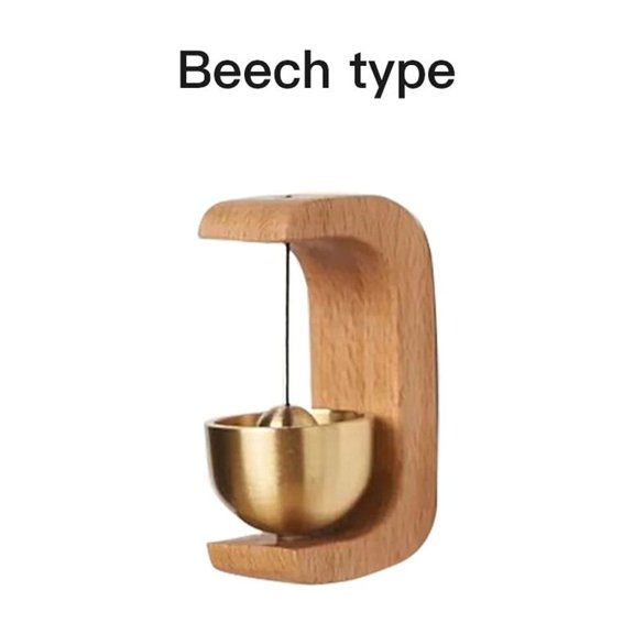 Dopamine Wind-bell Magnetic Inhalation Home Wind-bell Beech Car Into The Door To Remind The Bell Copper Bell Walnut Copper Ornam