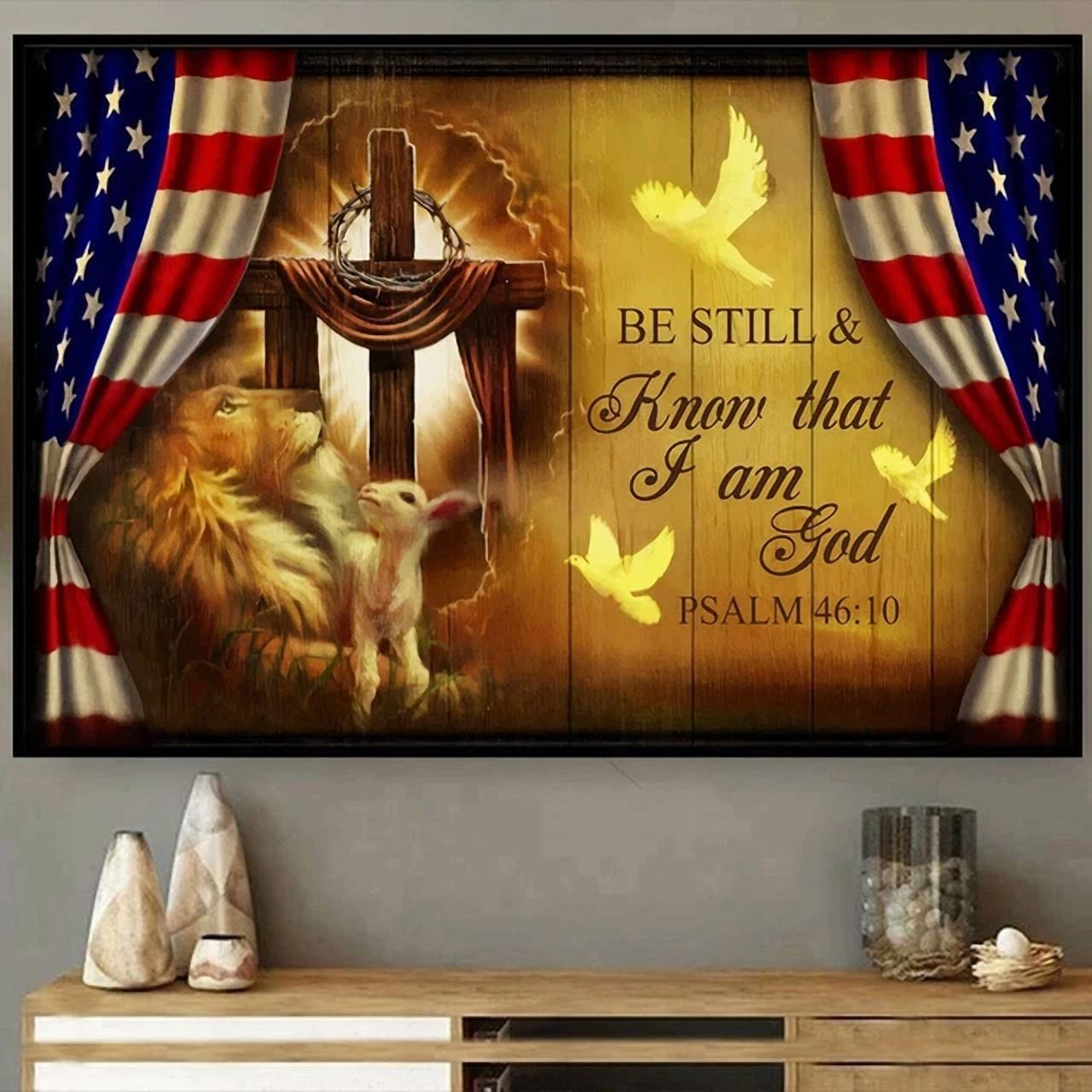 Dopaprint UNFRAMED PAPER POSTER Be Still And Know That I Am God Psalm ...