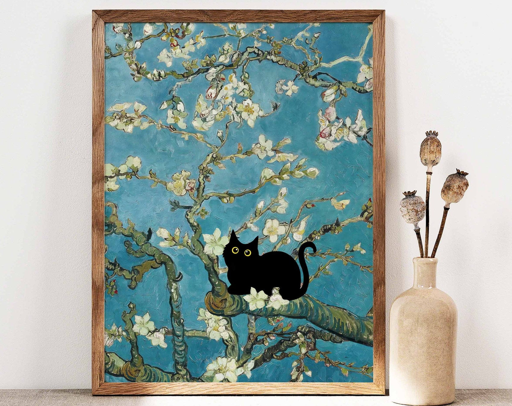 Dopaprint UNFRAMED PAPER POSTER Black Cat Art, Vincent Van Gogh’S