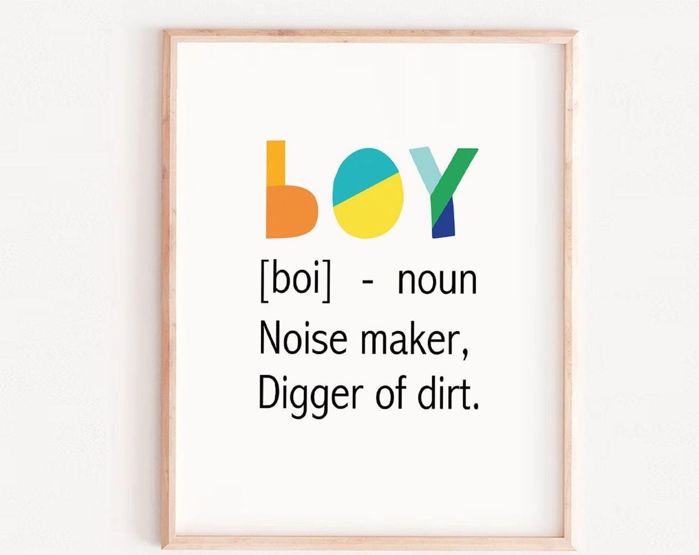Dopaprint UNFRAMED PAPER POSTER Boy Definition Print, Boys Wall Art ...