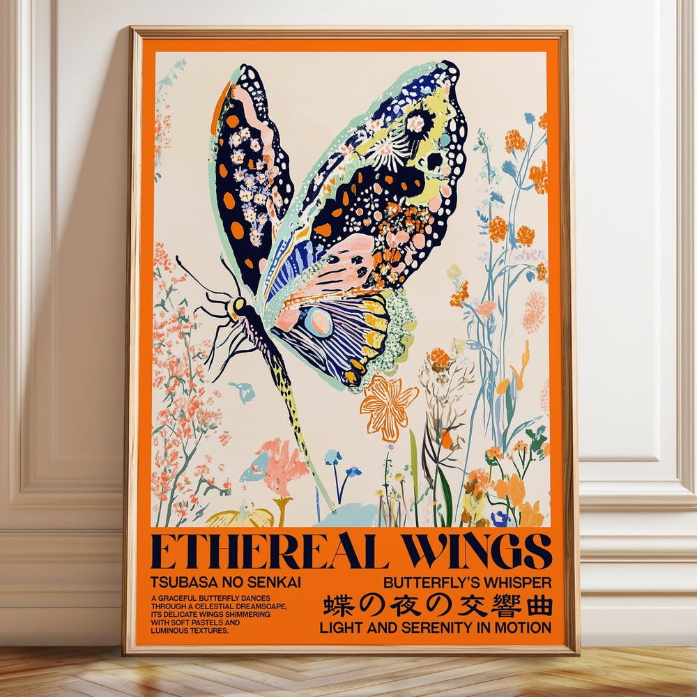 Dopaprint UNFRAMED PAPER POSTER Butterfly Wall Art - Van Gogh Animal ...