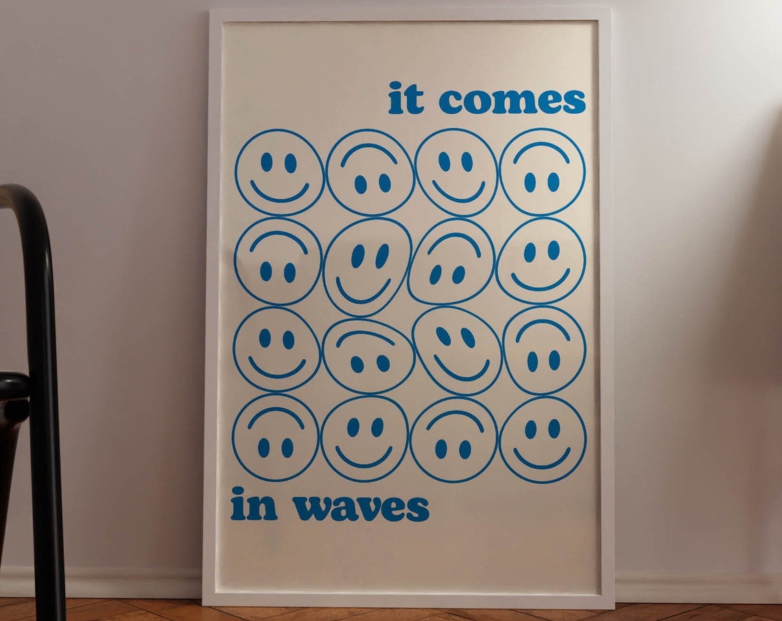 Dopaprint UNFRAMED PAPER POSTER It Comes In Waves Spiritual Wall Art ...