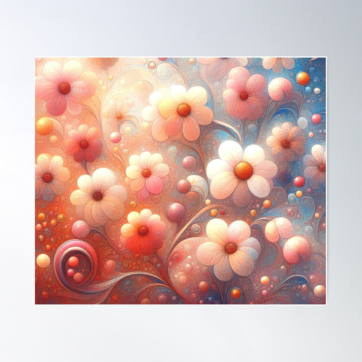 Dopaprint UNFRAMED PAPER POSTER Flowers From Imagination Dreamy And ...