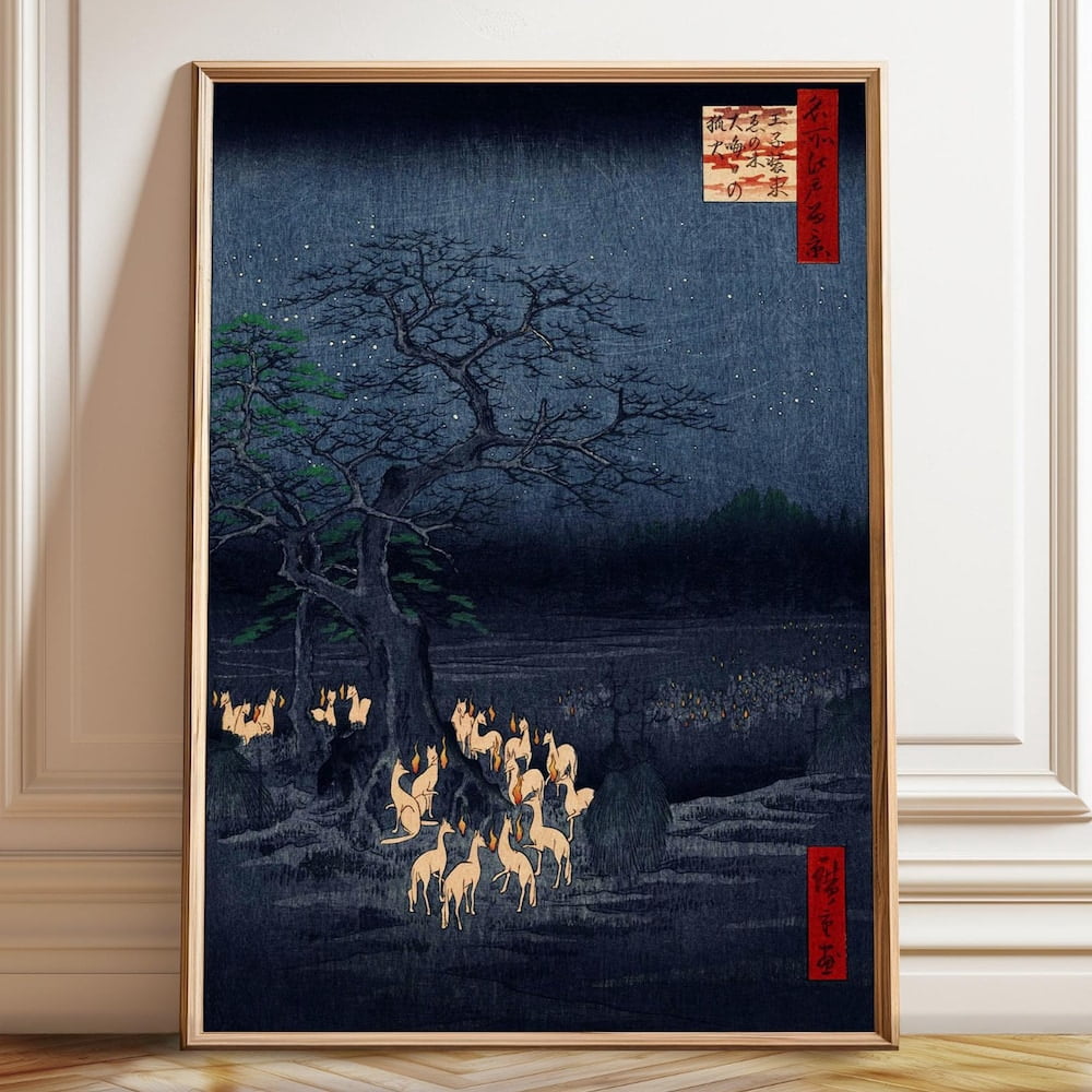 Dopaprint UNFRAMED PAPER POSTER Foxfires At The Changing Tree By Ando ...