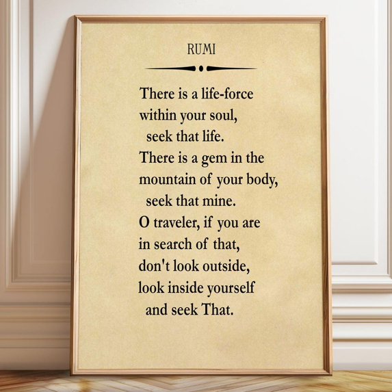 Dopaprint UNFRAMED PAPER POSTER Graduation Gift Graduation Poem Rumi ...