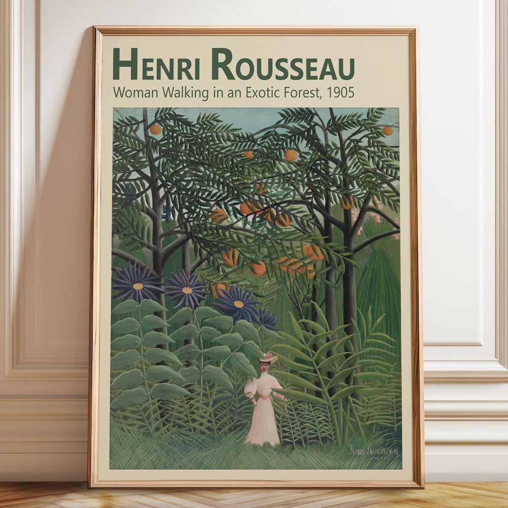 Dopaprint UNFRAMED PAPER POSTER Green Lush Jungle Painting Henri ...