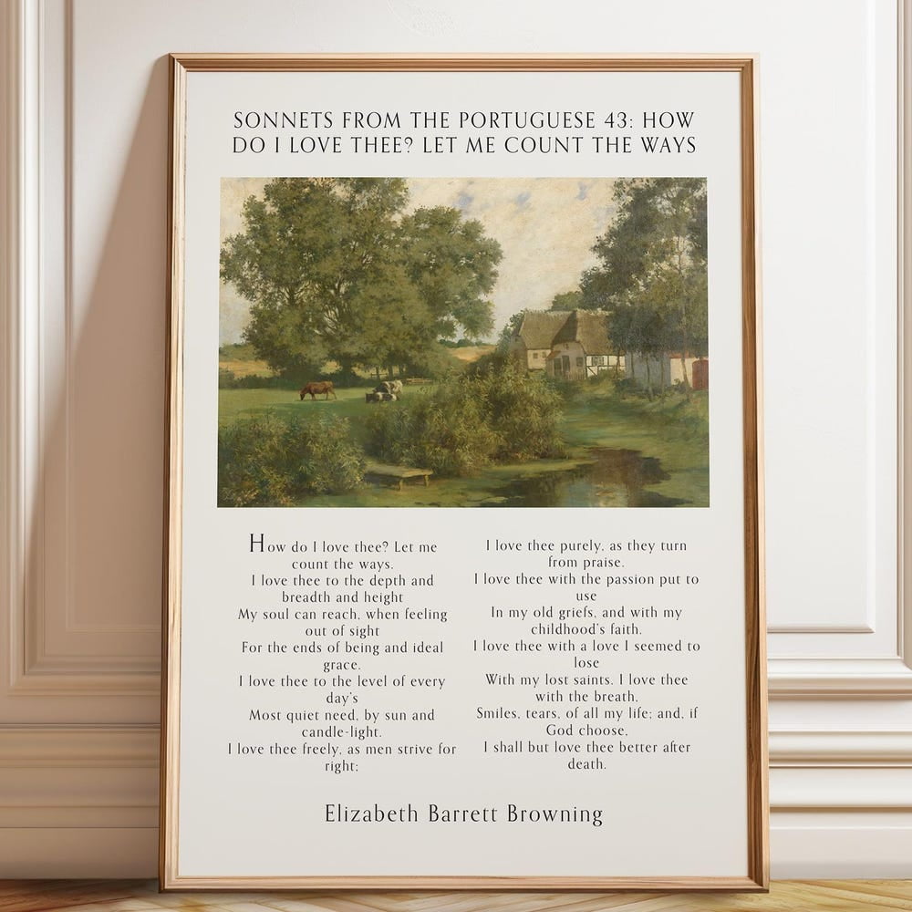 Dopaprint UNFRAMED PAPER POSTER How Do I Love Thee? Sonnets From The ...