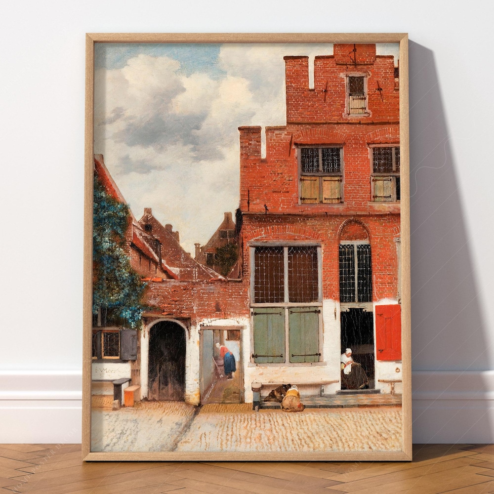 Dopaprint UNFRAMED PAPER POSTER Johannes Vermeer, The Little Street ...