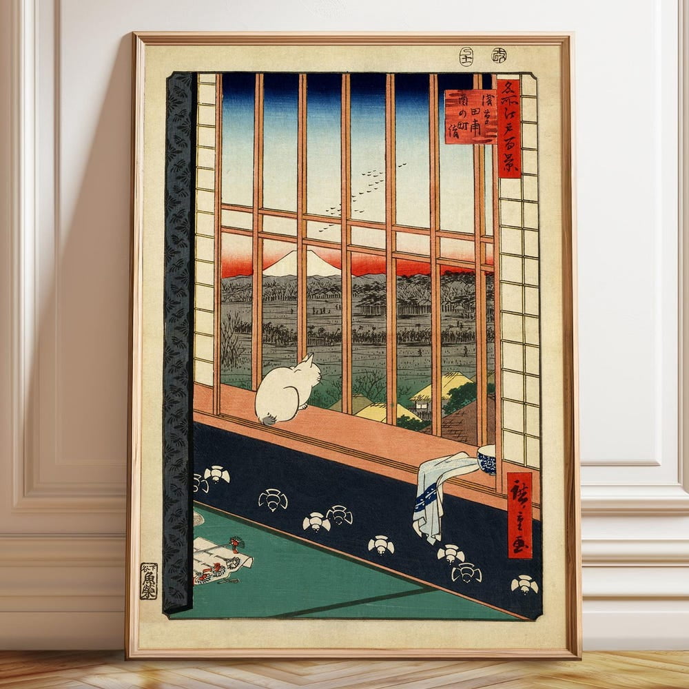 Dopaprint UNFRAMED PAPER POSTER Majestic White Cat Poster: Japanese Cat ...