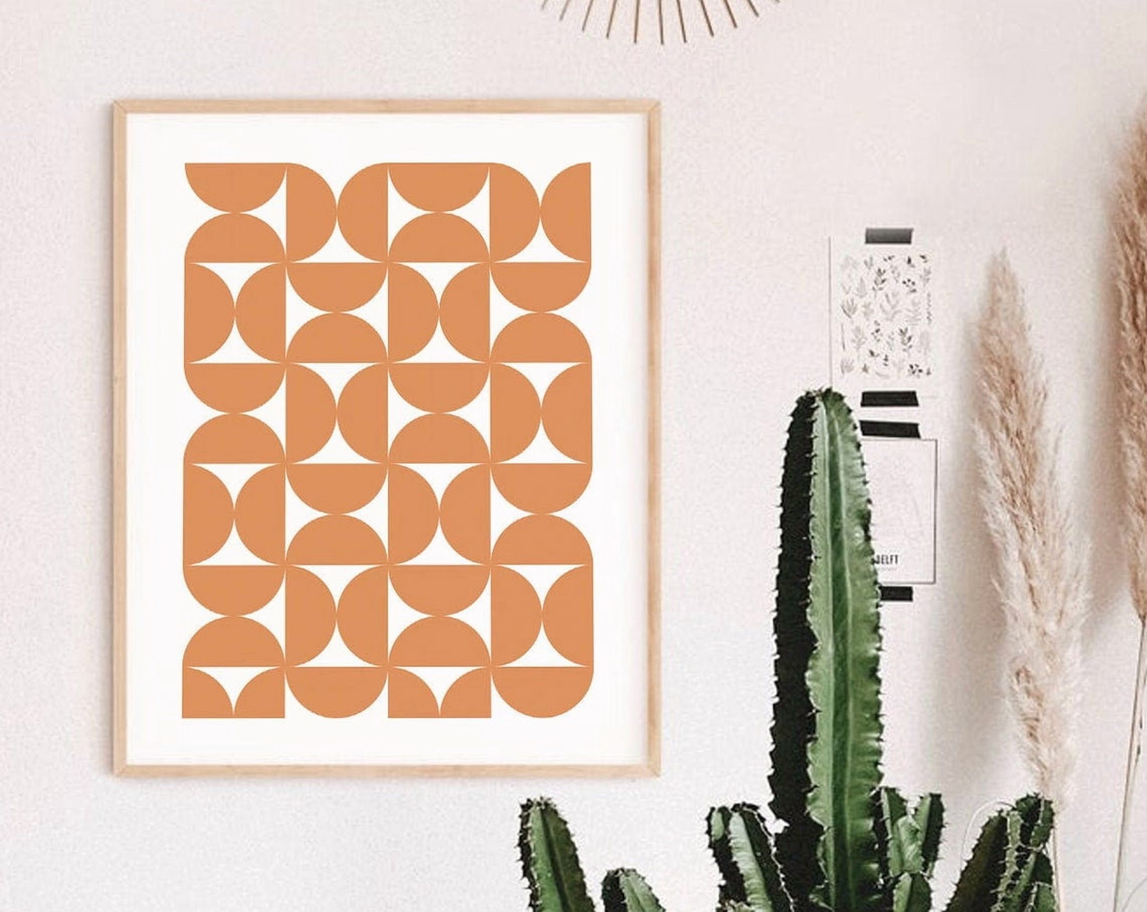 Picture Idea: Dopaprint Unframed Paper Poster Mid Century Print Terra Abstract Geometric