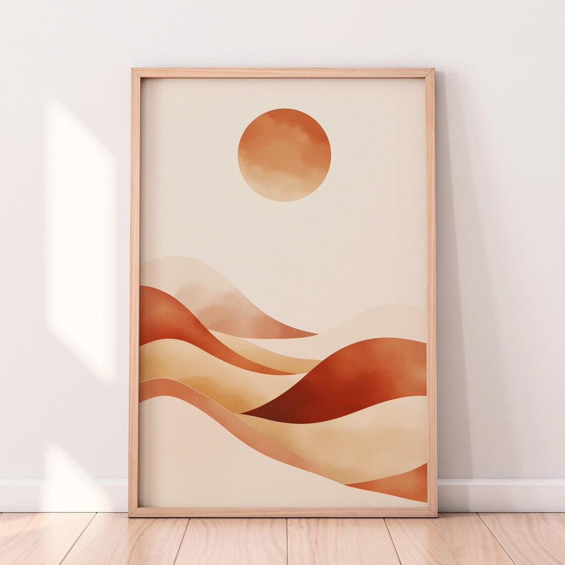 Picture of Dopaprint UNFRAMED PAPER POSTER Minimalist Desert Art Modern Boho Wall ...