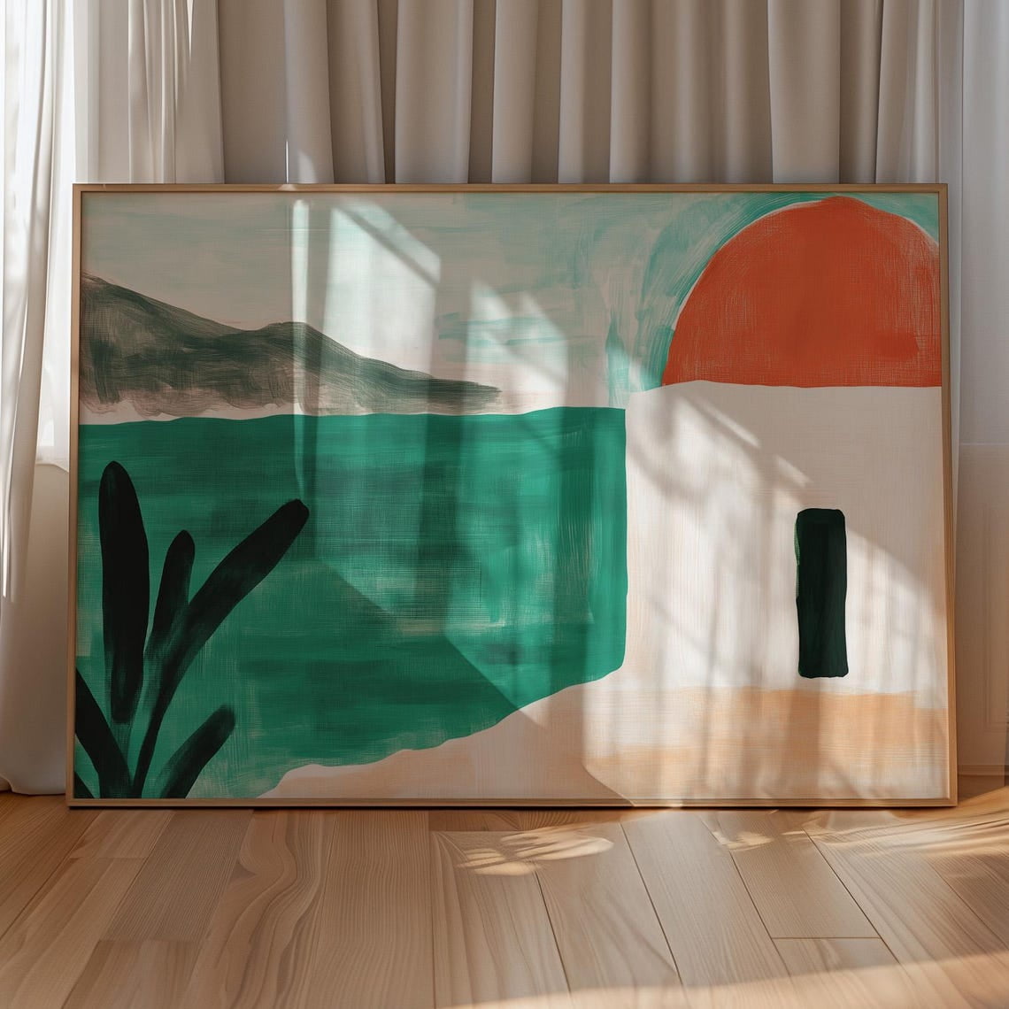 Photo inspiration: Gallery Detail: Dopaprint Unframed Paper Poster Minimalist Mediterranean Print White House With