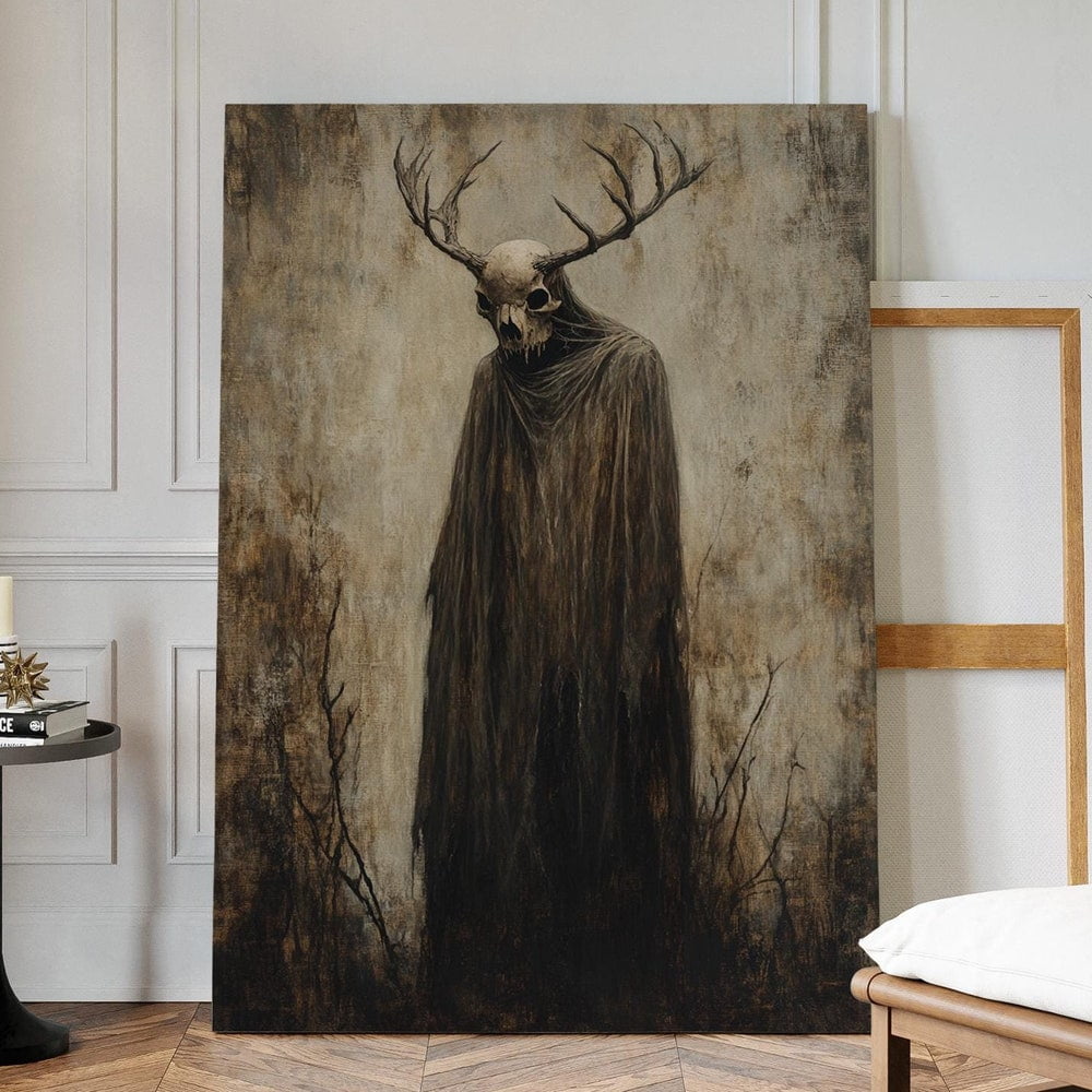 Dopaprint UNFRAMED PAPER POSTER Mysterious Antlered Phantom Art Wall ...