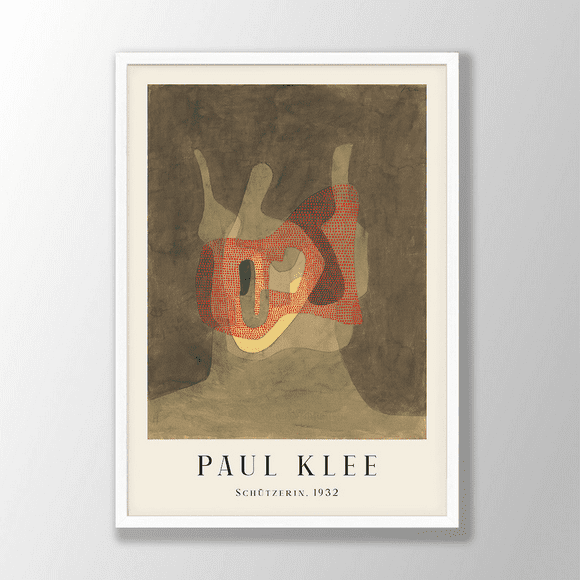 Dopaprint UNFRAMED PAPER POSTER Paul Klee Art Print - Schã¼Tzerin, Paul Klee Prints, Paul Klee Wall Art, Klee Exhibition Prints, Abstract Wall Art, Modern Home Decor Art