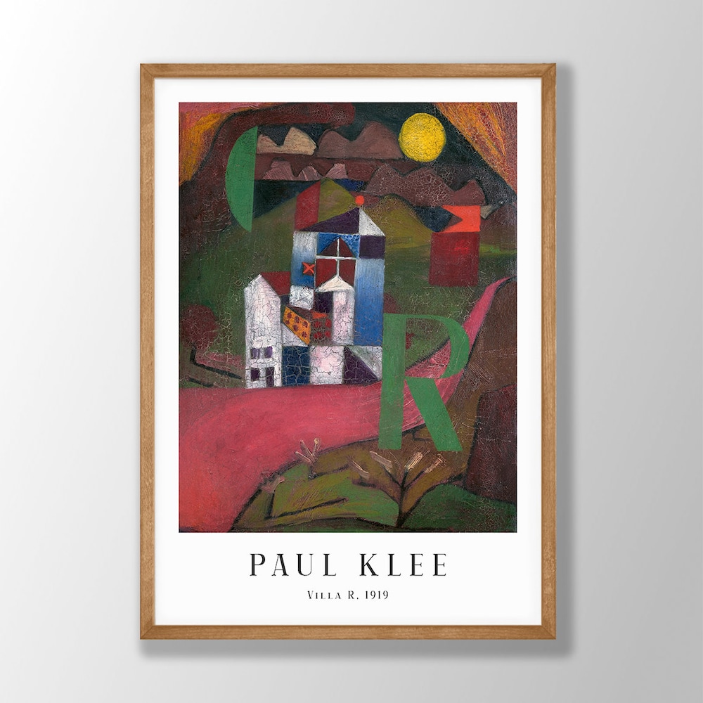 Dopaprint UNFRAMED PAPER POSTER Paul Klee Art Print - Villa R 1919, Paul Klee Prints, Paul Klee ...