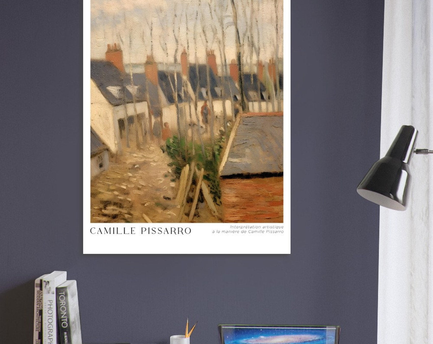 Dopaprint UNFRAMED PAPER POSTER Pissarro Houses Poster Print Gallery Dopaprint UNFRAMED PAPER POSTER Pissarro Houses Poster Print Gallery