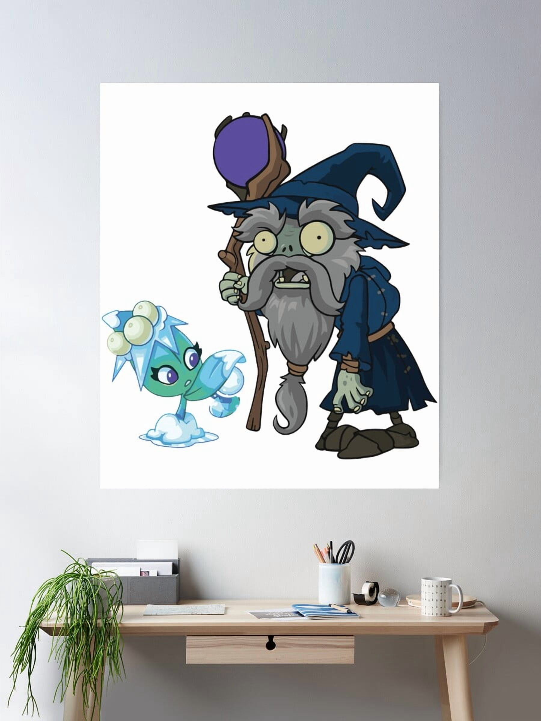 Zombie Merlin Dopaprint UNFRAMED PAPER POSTER Plants Vs Zombies Merlin Character 2 ...