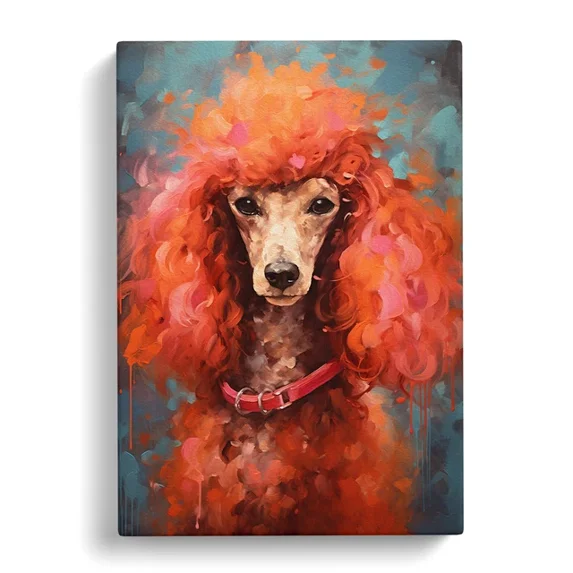 Dopaprint UNFRAMED PAPER POSTER Poodle Gestural Wall Art Print Decor ...