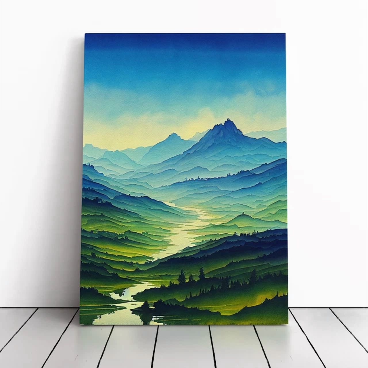 View of Dopaprint UNFRAMED PAPER POSTER River Landscape No.2 Wall Art Print ...