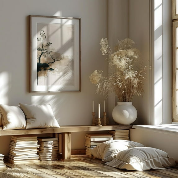 Dopaprint UNFRAMED PAPER POSTER Root Of Silence, Japandi Minimal ...