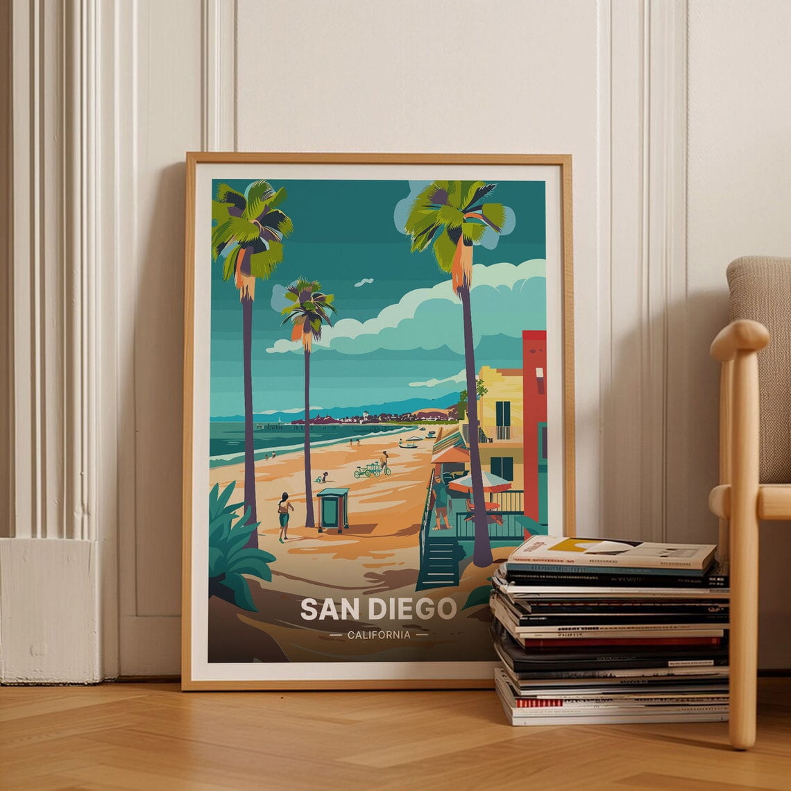 Dopaprint UNFRAMED PAPER POSTER San Diego Travel Poster, California ...