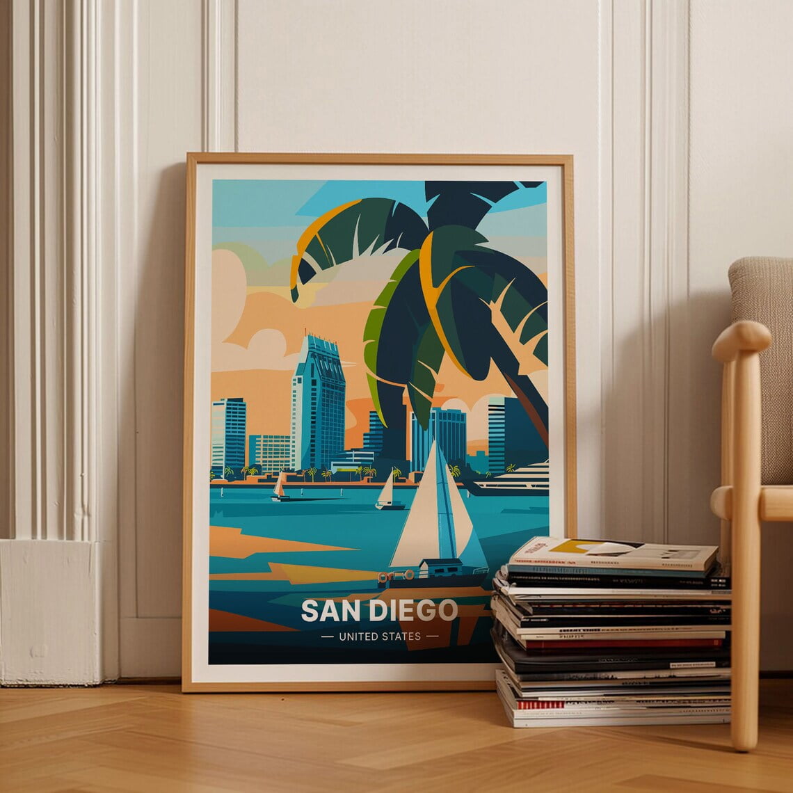 Dopaprint UNFRAMED PAPER POSTER San Diego Travel Poster, California ...