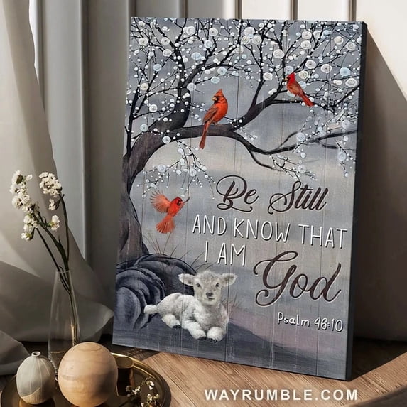 Dopaprint UNFRAMED PAPER POSTER Snow Tree, Red Cardinal Painting, Be ...