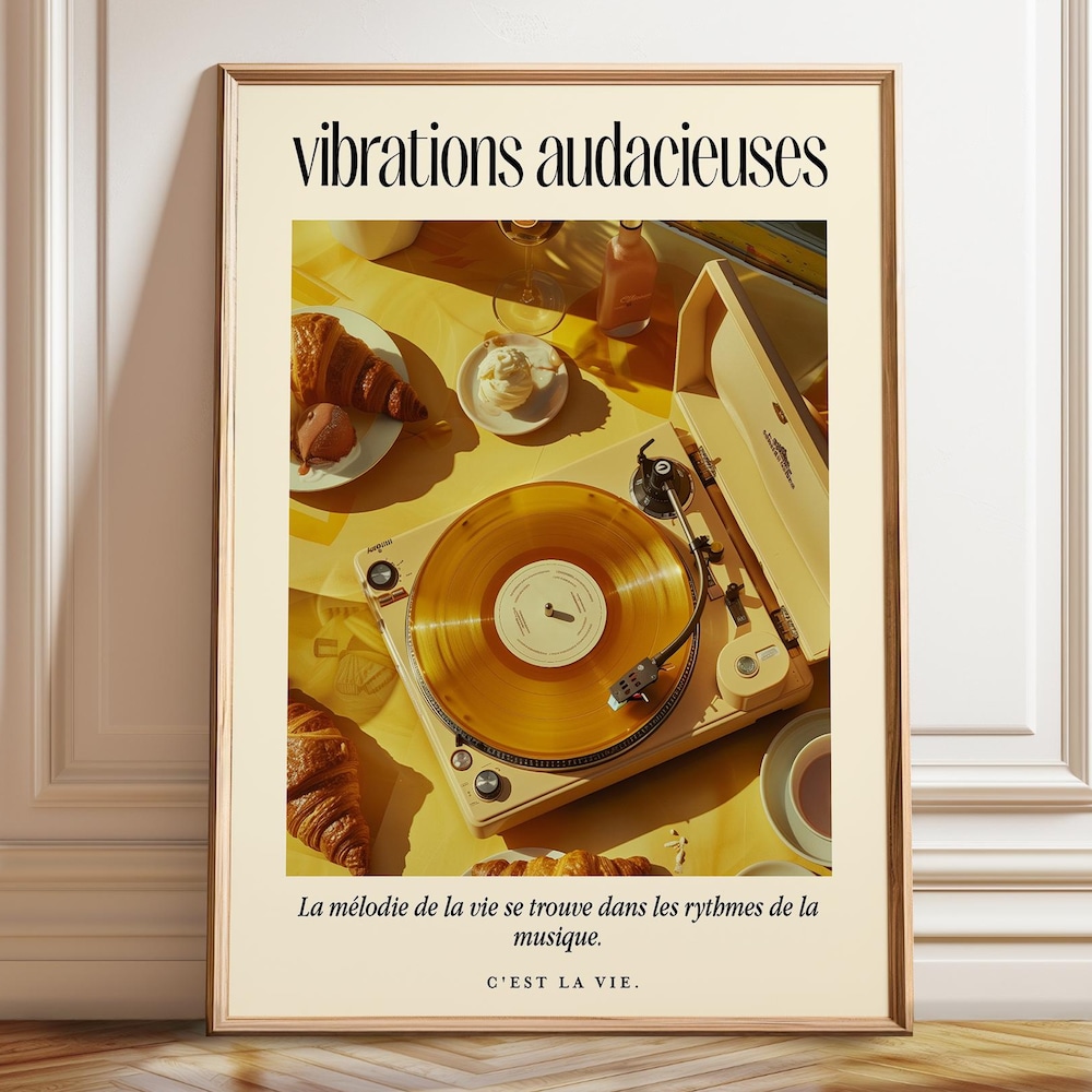 Dopaprint UNFRAMED PAPER POSTER Stylish Vinyl Record Poster - Retro ...